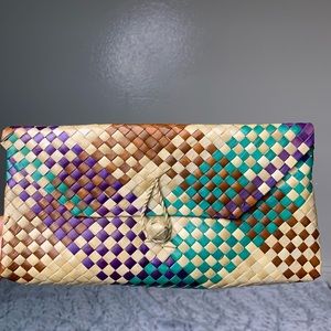 Hand Woven Rattan Clutch